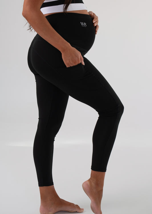 Maternity Performance Pocket Leggings – Black