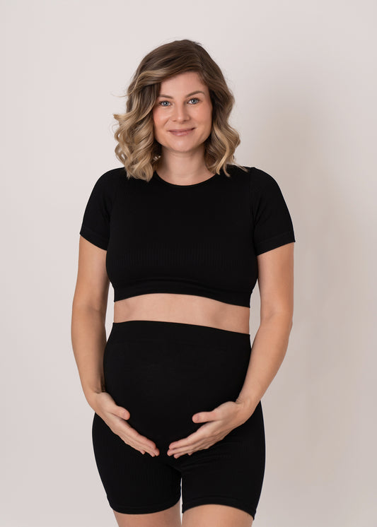 Seamless Maternity Active Set – Black
