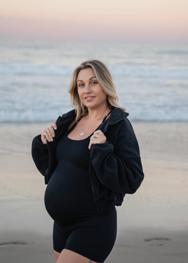 LuxeLayer Crop Jacket - Black