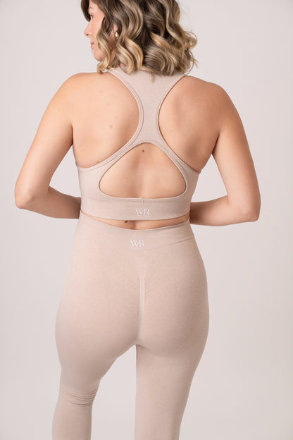 Seamless Maternity Lounge Set – Nude